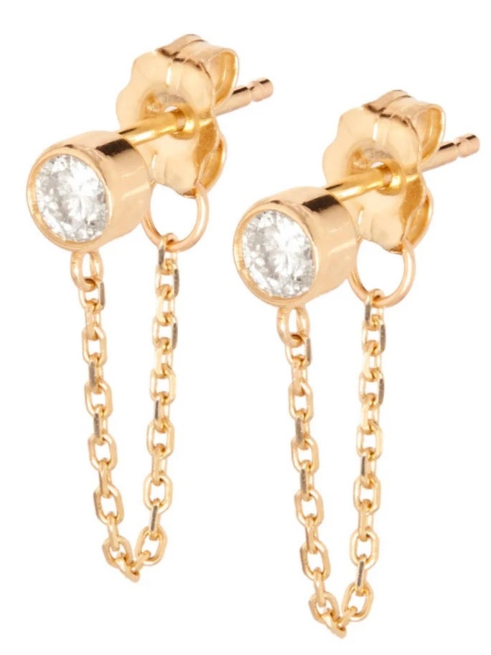 Catbird “Chained to my Heart” Diamond Chain Earrings